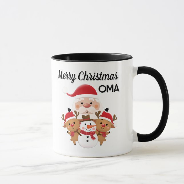 Merry Christmas OMA gift Mug Mugg (Höger)
