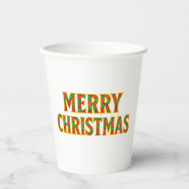 Merry Christmas paper cups