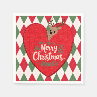 Merry Christmas Paper Napkin Pappersservett