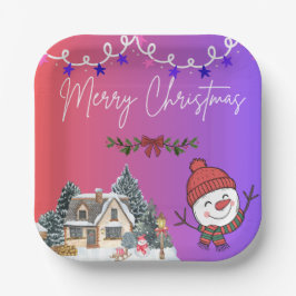 Merry Christmas Paper Plates
