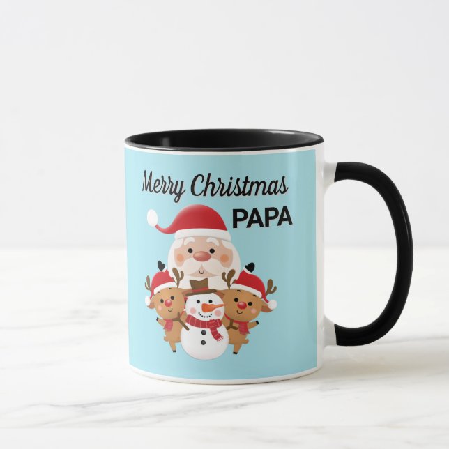 Merry Christmas PAPPA present Mugg (Höger)