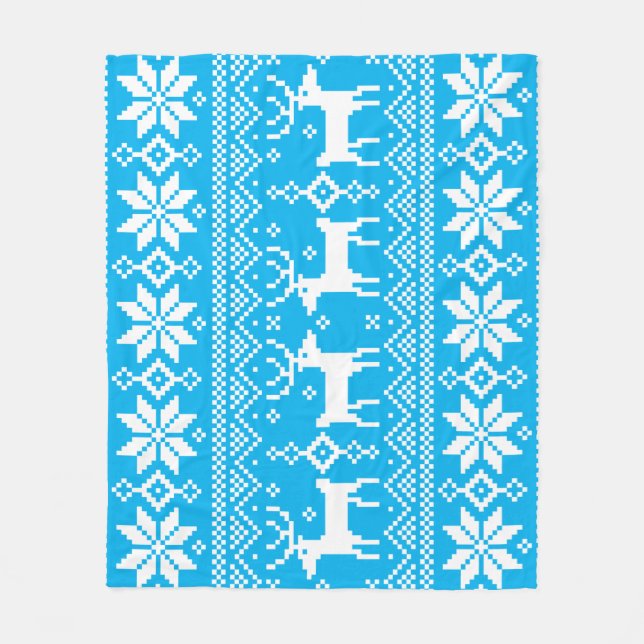 Merry Christmas pattern 1 Fleecefilt (Framsidan)