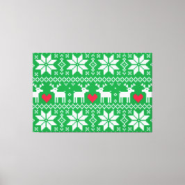 Merry Christmas pattern 2 Canvastryck