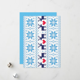 Merry Christmas pattern 2 Julkort