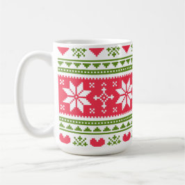 Merry Christmas pattern 3 Kaffemugg
