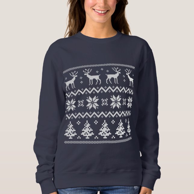 Merry Christmas pattern 4 T Shirt (Framsida)