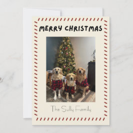 Merry Christmas Photo Card Julkort