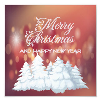 Merry christmas photo fototryck