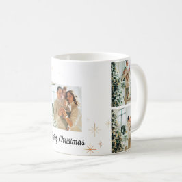Merry Christmas Photo Mug – Your Family Collage Kaffemugg