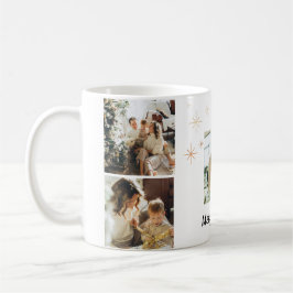 Merry Christmas Photo Mug – Your Family Collage Kaffemugg