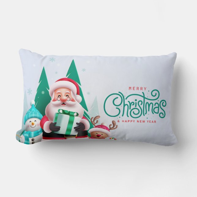 Merry Christmas Pillow Cover Lumbarkudde (Framsida)
