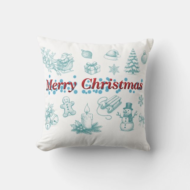 Merry Christmas pillow Kudde (Framsida)
