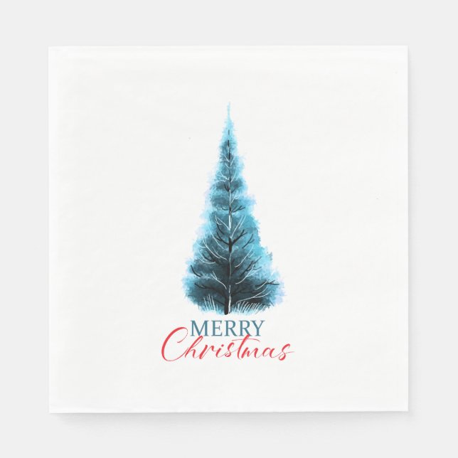 Merry Christmas pine tree Pappersservett (Framsidan)