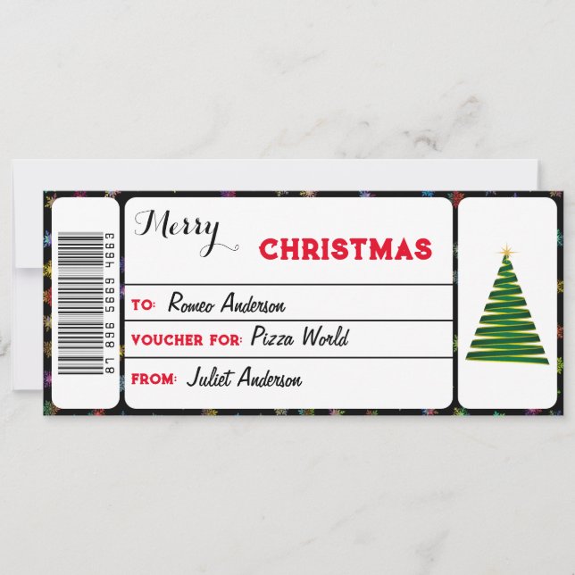 Merry Christmas presentkort (Framsida)
