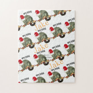 Merry Christmas Puzzle Christmas Opossum Pussel