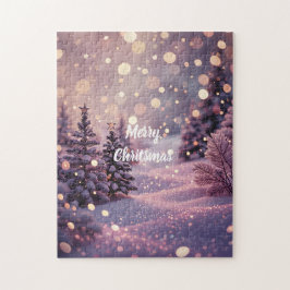 Merry Christmas Puzzle -Customizable Text  Pussel