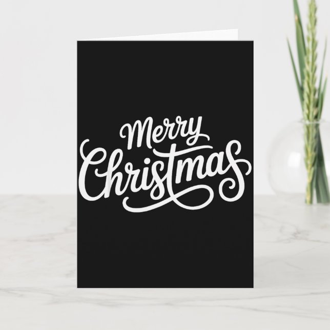 Merry Christmas Red Santa Hat Xmas  Kort (Framsida)