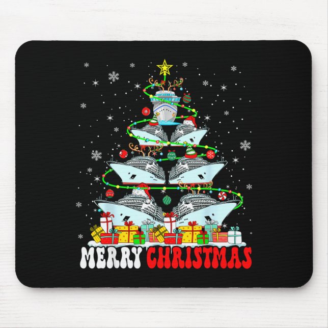 Merry Christmas Reindeer Elf Santa Cruise Ships Xm Musmatta (Framsidan)