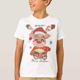 Merry Christmas Reindeer - Festive & Fun! T Shirt