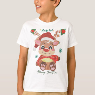 Merry Christmas Reindeer - Festive & Fun! T Shirt