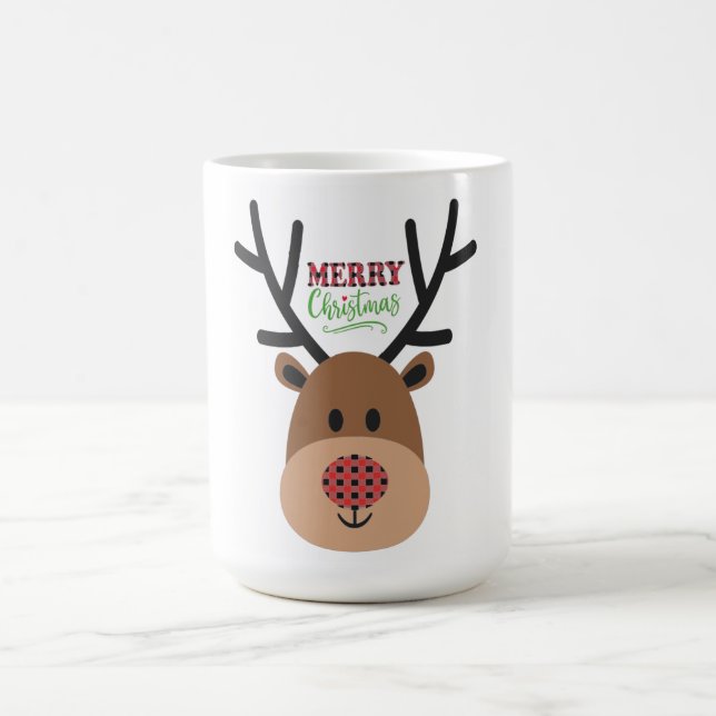 Merry Christmas Reindeer Kaffemugg (Center)
