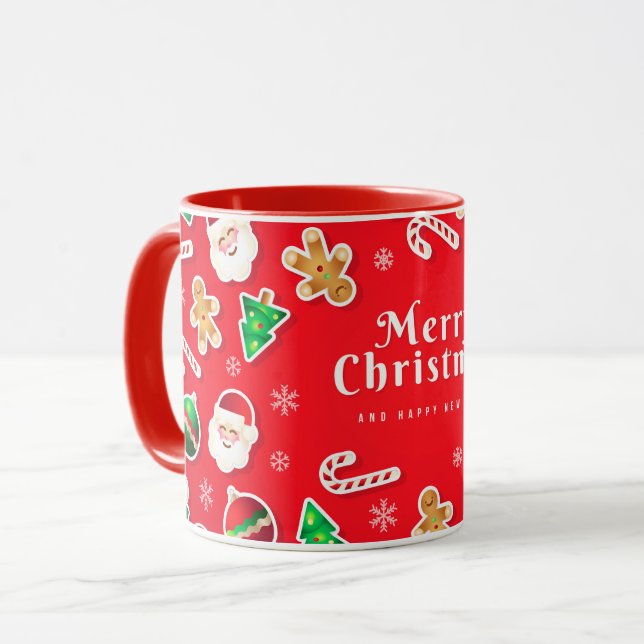 Merry Christmas Santa Christmas  Mug Mugg (Framsida vänster)
