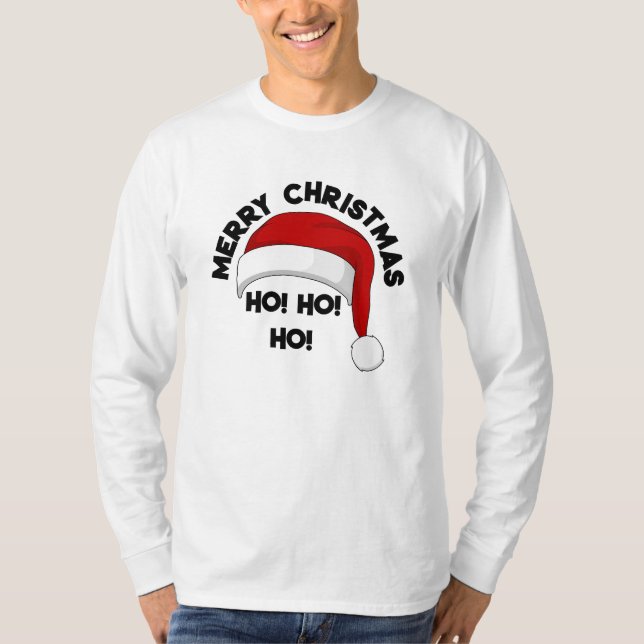 Merry Christmas Santa Claus  T-Shirt (Framsida)