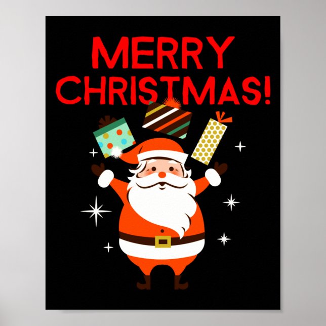 Merry Christmas Santa Holiday  Poster (Framsidan)