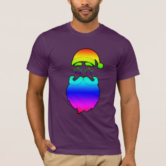 Merry Christmas Santa Rainbow T Shirt