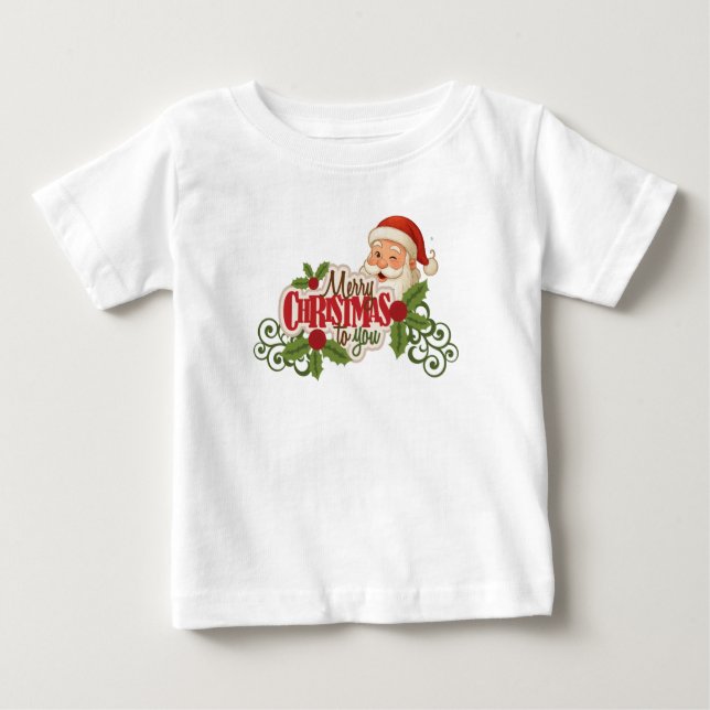 Merry Christmas Santa T-shirt (Framsida)