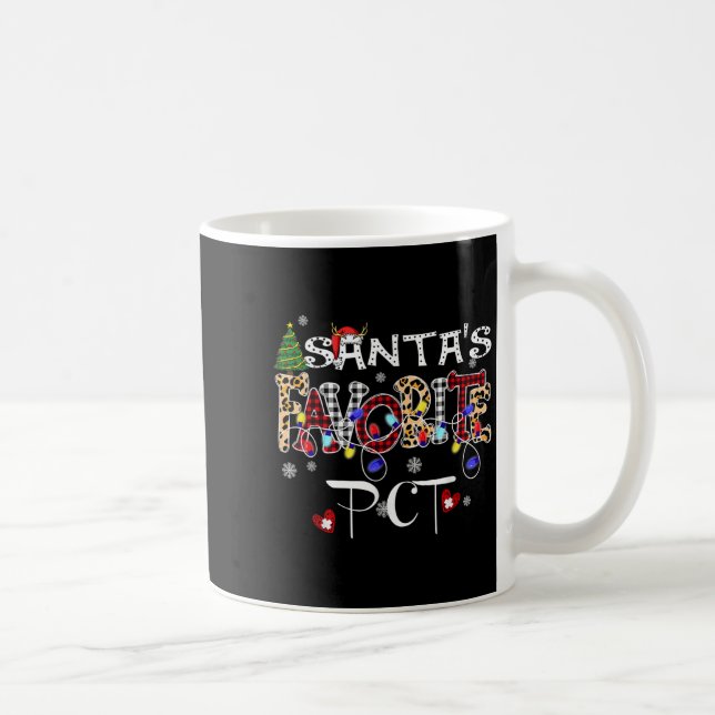 Merry Christmas Santa's Favorite Pct Patient Care  Kaffemugg (Höger)