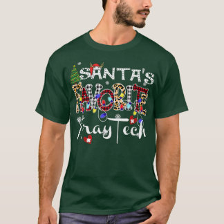 Merry Christmas Santas Favorite Xray Tech Xmas Lig T Shirt