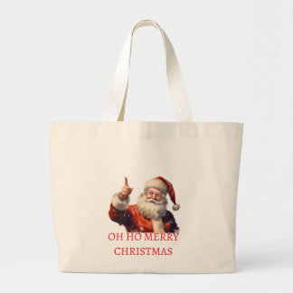 Merry Christmas Shopping Bags Jumbo Tygkasse