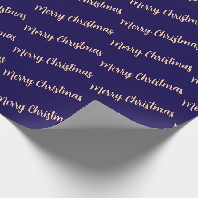 Merry Christmas Simple Stylish Modern Minimal  Presentpapper (Hörn)