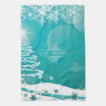 Merry Christmas Snowflakes Tree Flowers & Stars