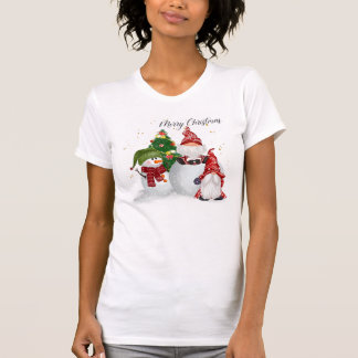 Merry Christmas Snowman Gnome Shirt T