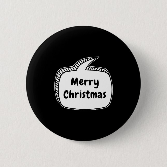 Merry Christmas Speech Bubble  Knapp (Framsida)