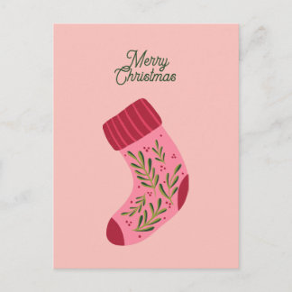 Merry Christmas Stocking Vykort