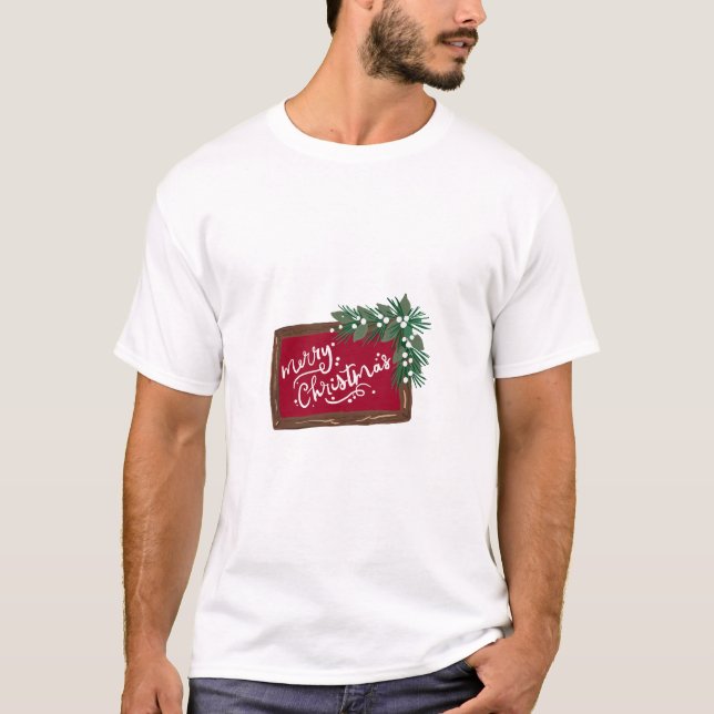 Merry Christmas T Shirt (Framsida)