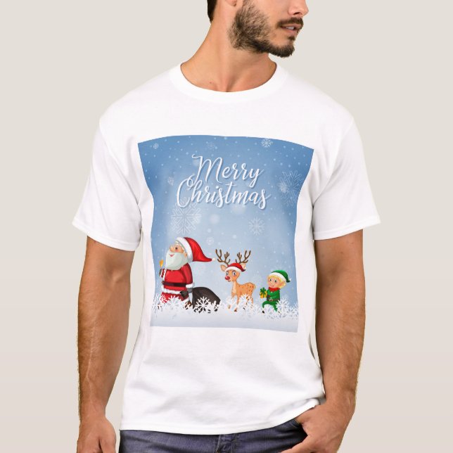 Merry Christmas T Shirt (Framsida)