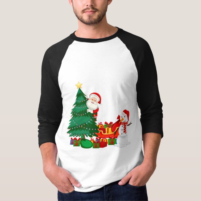 Merry Christmas T Shirt (Framsida)