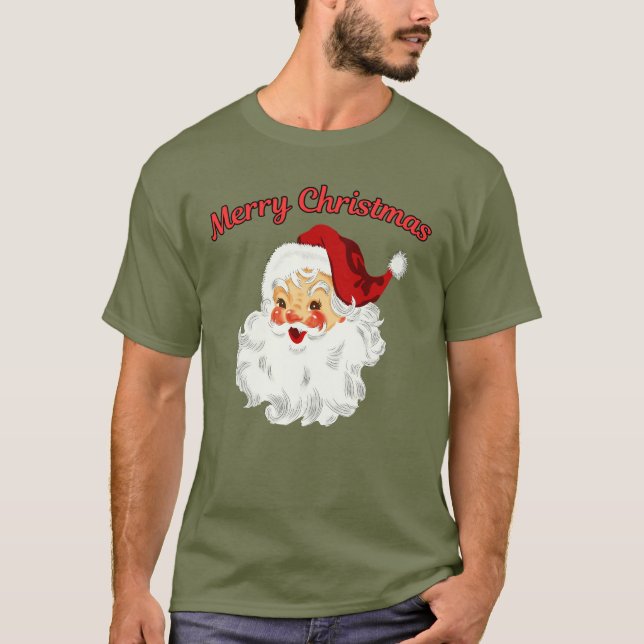 Merry Christmas  T Shirt (Framsida)