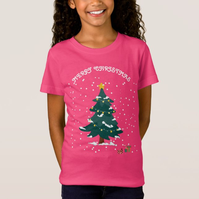 Merry Christmas  T Shirt (Framsida)