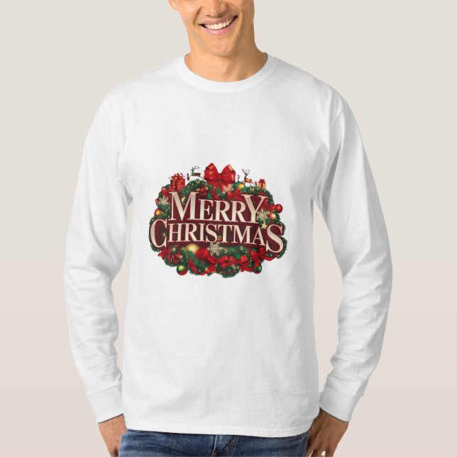 Merry Christmas T Shirt (Framsida)