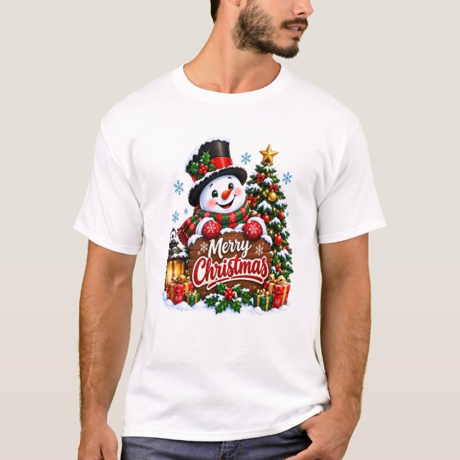 Merry Christmas T Shirt (Framsida)