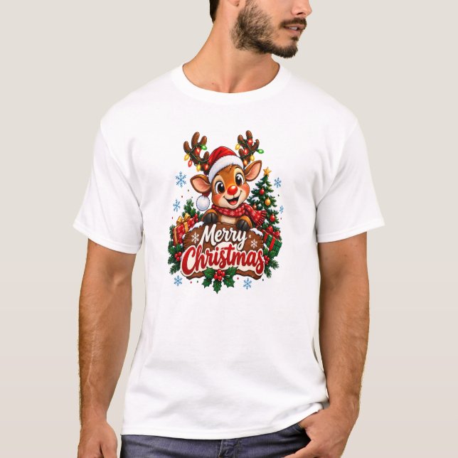 Merry Christmas T Shirt (Framsida)