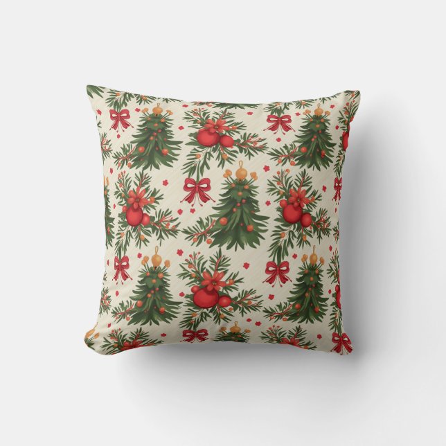 Merry Christmas Throw Pillow 1 Kudde (Framsida)