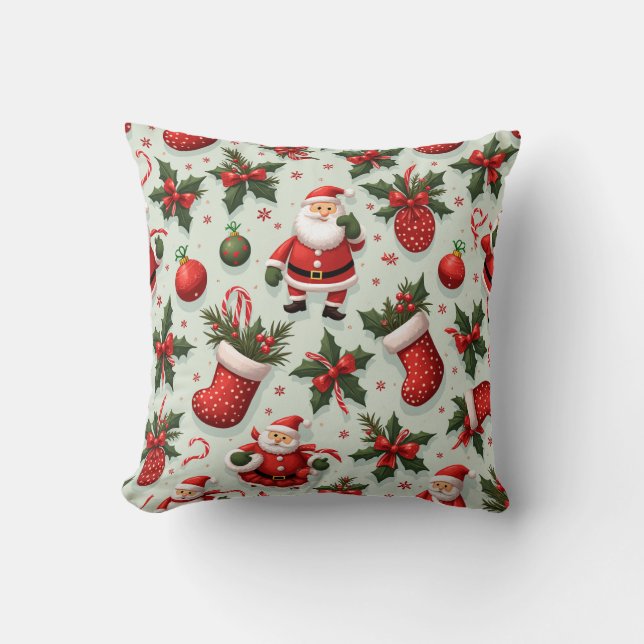 Merry Christmas Throw Pillow 3 Kudde (Framsida)