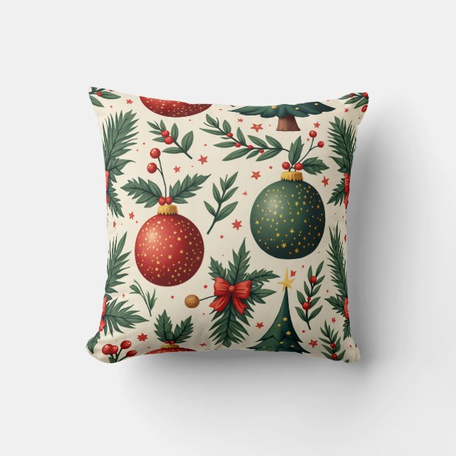 Merry Christmas Throw Pillow 5 Kudde (Framsida)