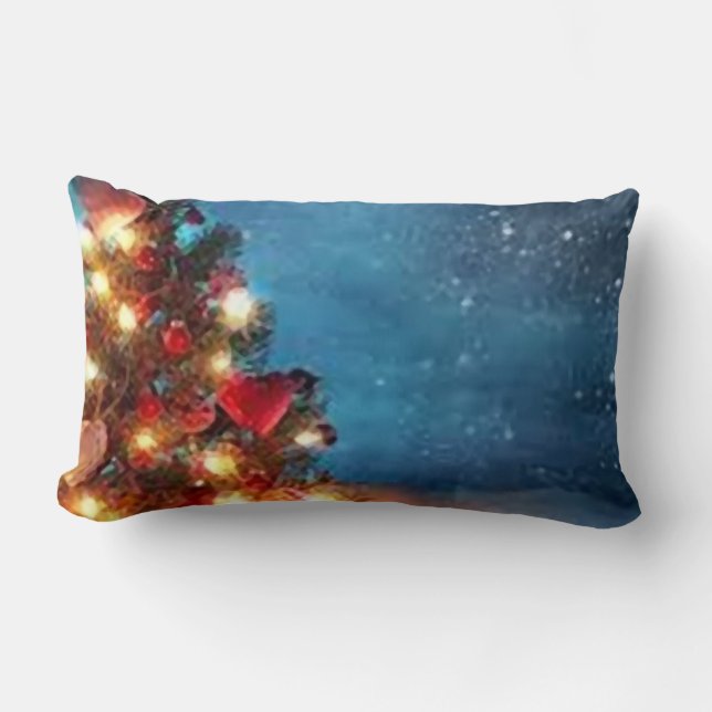 Merry Christmas_throw pillow Lumbarkudde (Framsida)